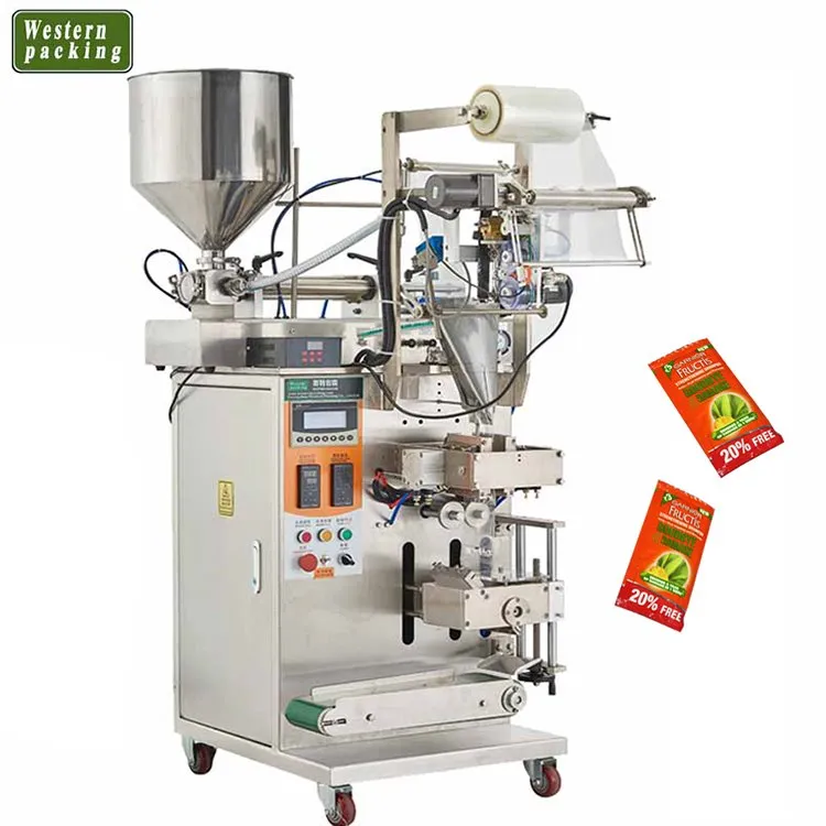 Multifunctional Automatic Liquid Honey/Sauce/Paste/Food/Shampoo/Ketchup/Jam Sachet Filling Packaging Packing Machine