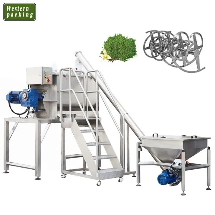 ribbon blender for powder mixing