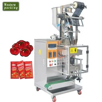 Multi-Function Ketchup Sauce Tomato Paste Pouch Filling Weighing Packing Machine