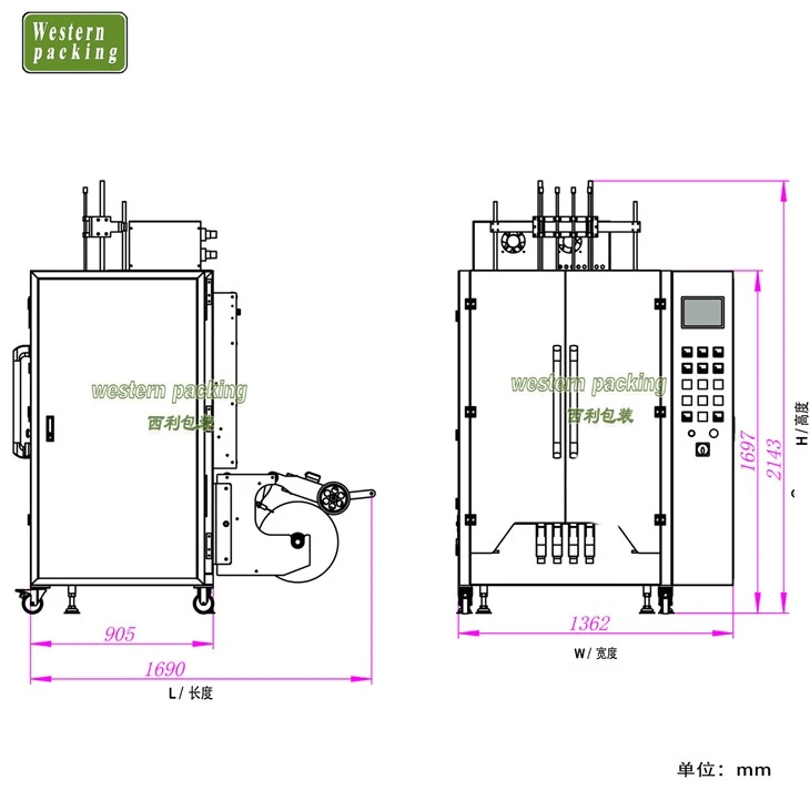 jelly pouch packing machine