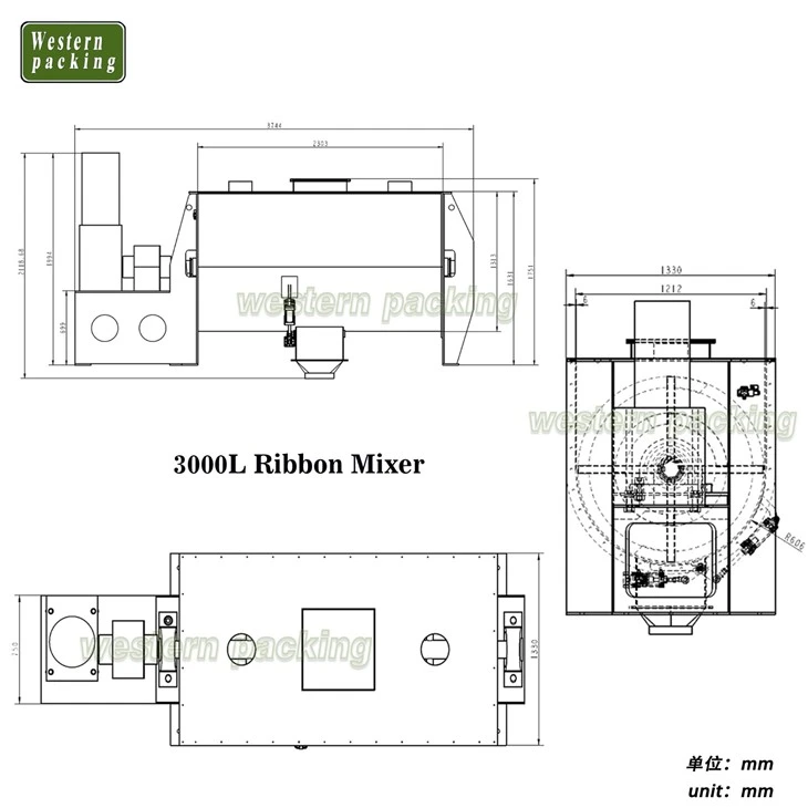 ribbon mixer dry powder