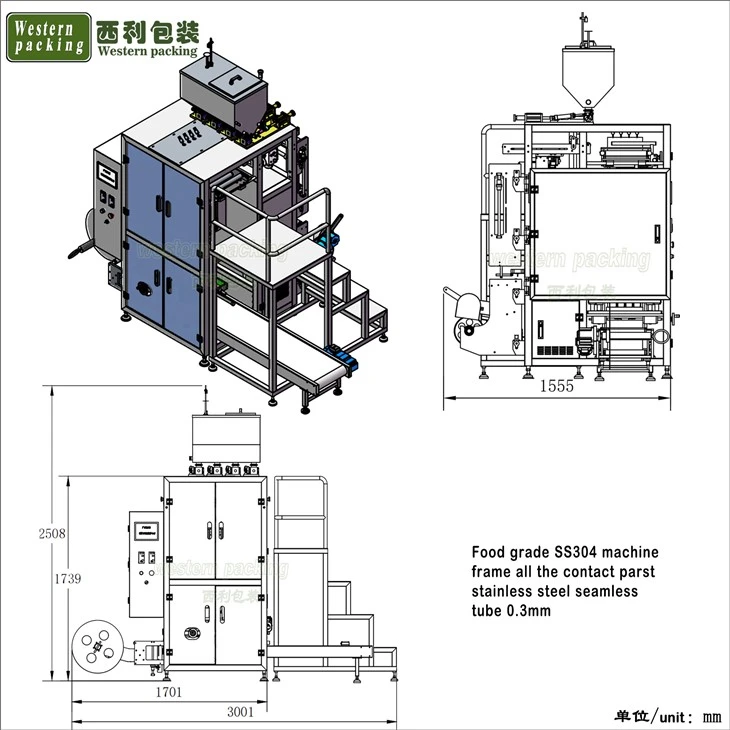Multilane Irregular Shape Sachet Packing Machine