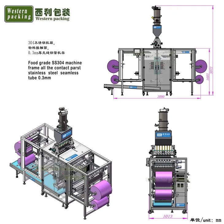absorbent meat pad packing machine