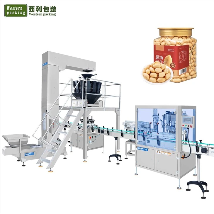 Granular Nuts Cashew Tin Packing Machine
