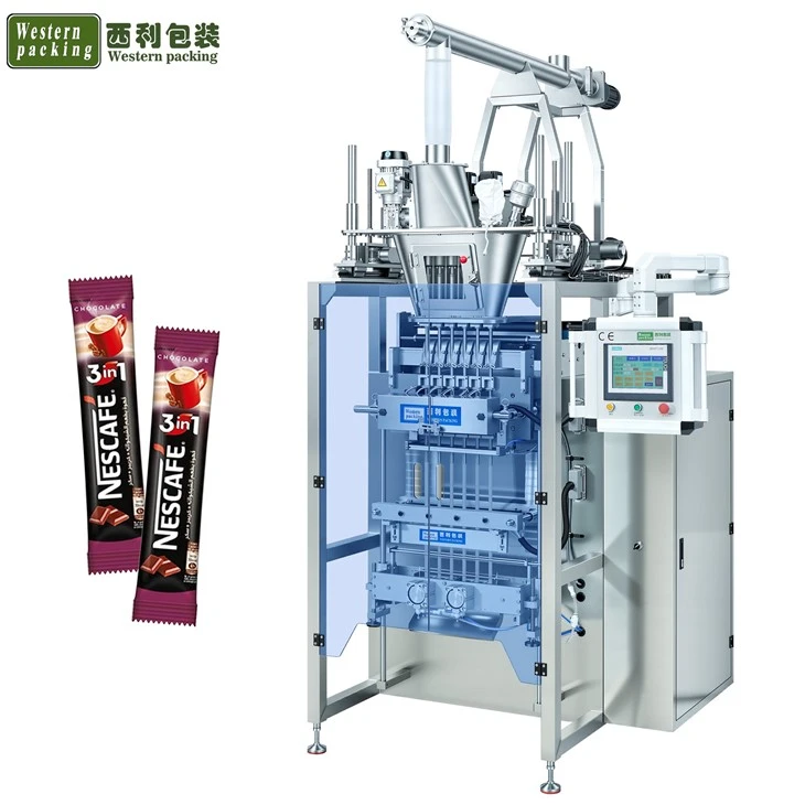 6 Lanes Instant Powder Coffee Stick Packaging Machine
