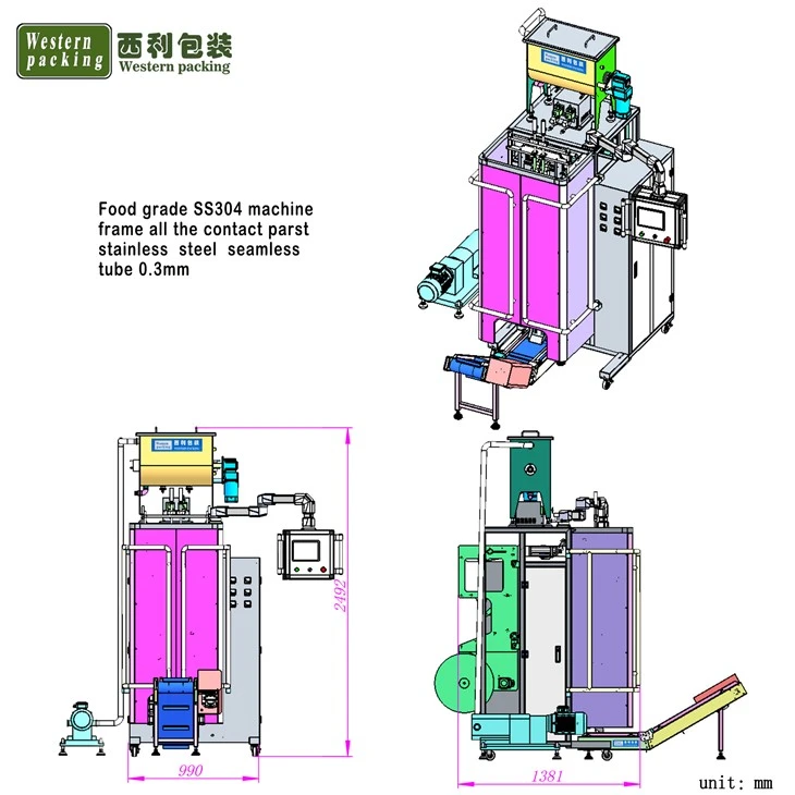 fully automatic pouch packing machine