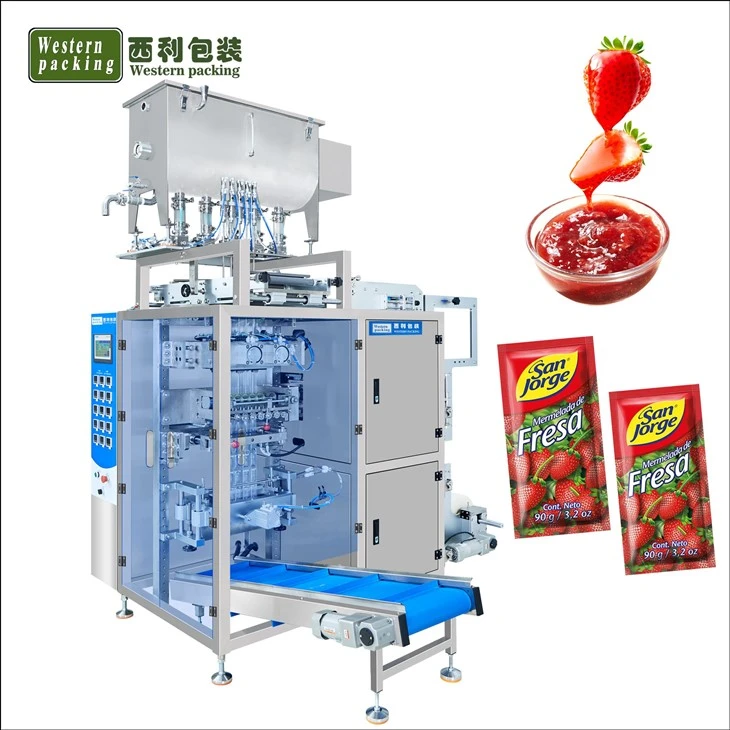 Multi-lane Chilli Sauce Sachet Filling Packaging Machine