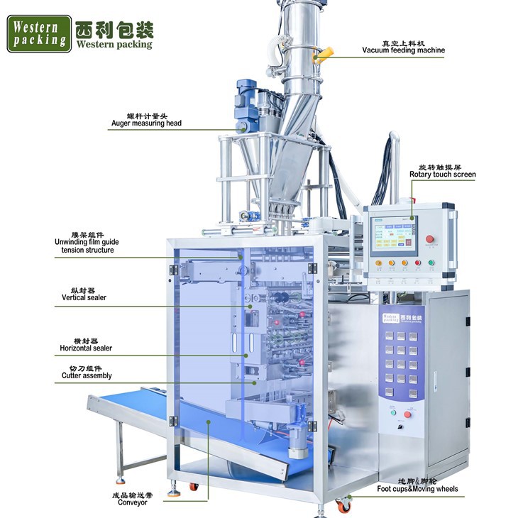 Multi Lanes powder four side sealing packing machine 4-side