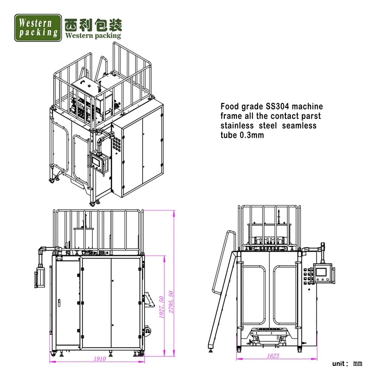 Stick ketchup small sachet packing machine