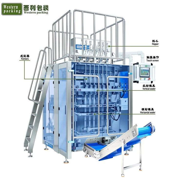 automatic multi-lane stick packing machine for jelly