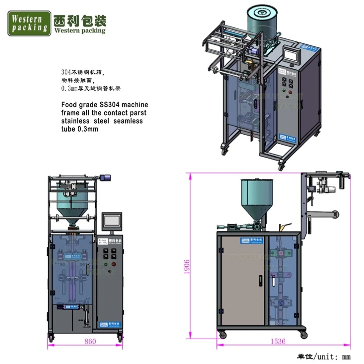 shampoo sachet packing machine