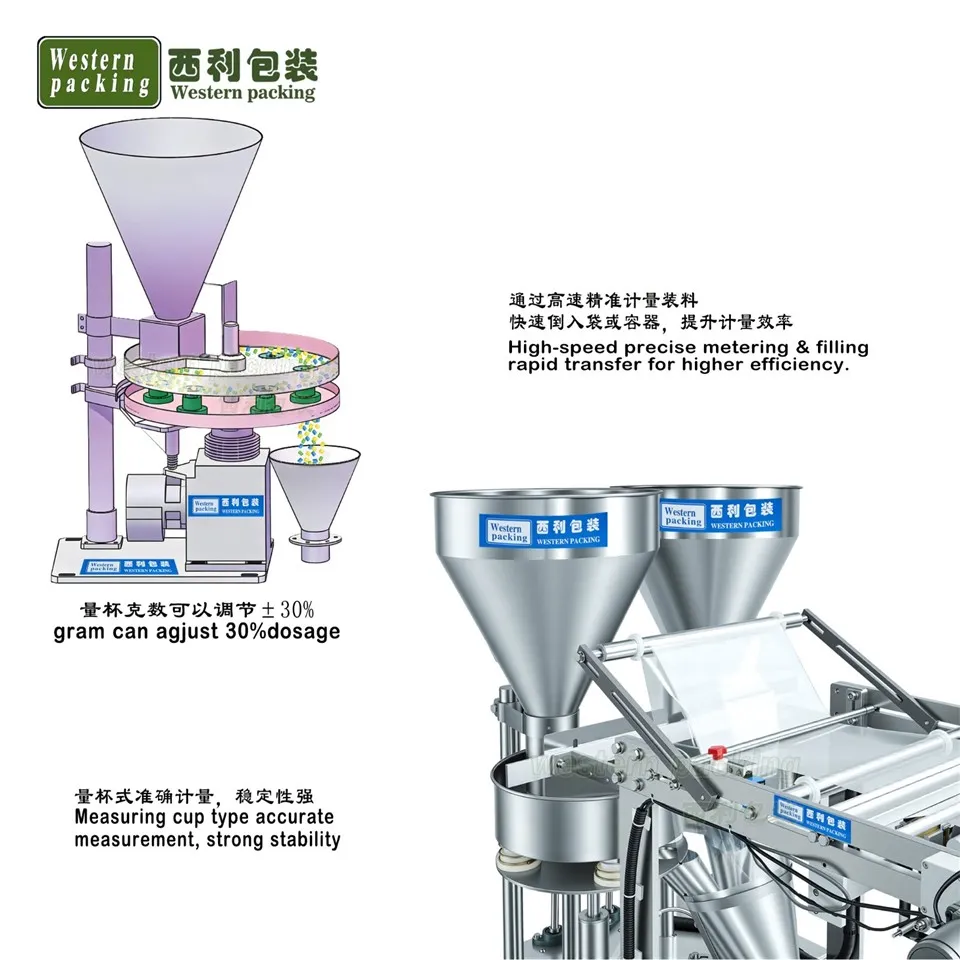 puff corn pouch packing machine