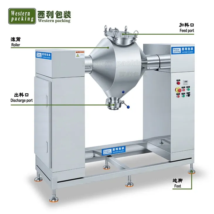 v blender dry powder mixer