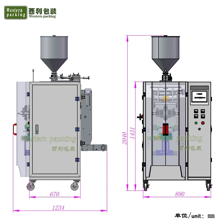 face cream pouch packing machine
