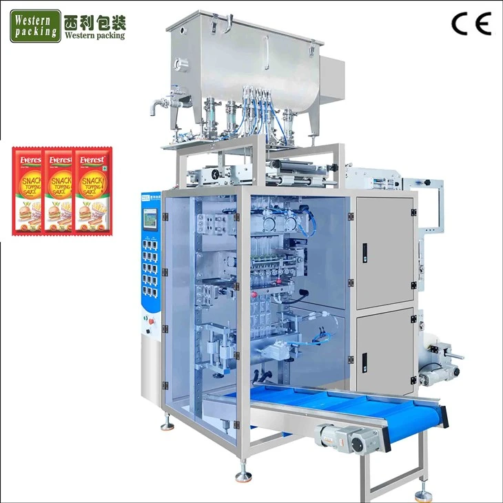 Sauce Liquid Sachet Multi Track Packing Machine