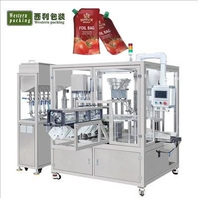 Automatic Spout Pouch Filling Machine