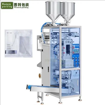 Lubricant Sexual Gel Sachet Filling Machine Twin Bags