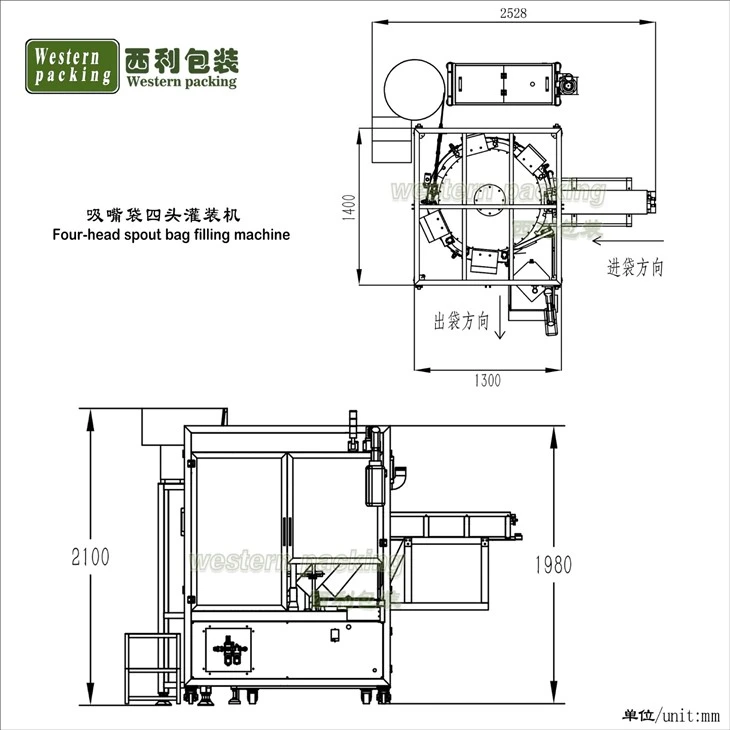 liquid pouch filling machine