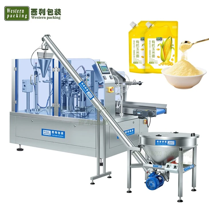 Stand-up Zipper Pouch Filling Machine For Powder